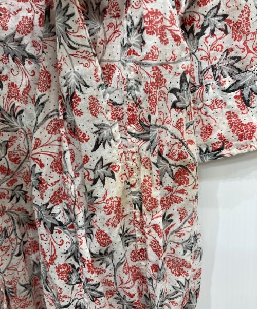 ISABEL MARANT ETOILE（イザベルマランエトワール）ISABEL MARANT ETOILE (イザベルマランエトワール) コットン花柄ワンピース レッド サイズ:34の古着・服飾アイテム