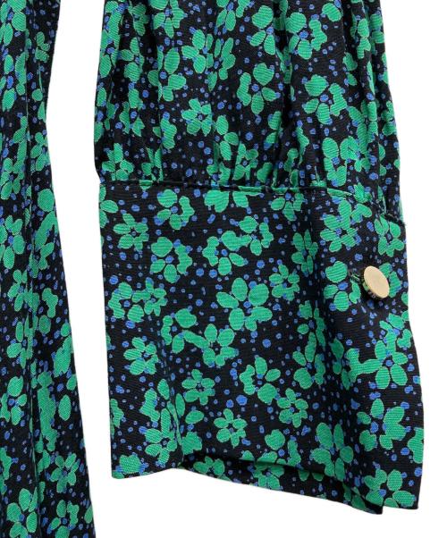 allureville（アルアバイル）allureville (アルアバイル) 花柄ワンピース グリーン サイズ:2の古着・服飾アイテム