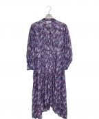 ISABEL MARANT ETOILEイザベルマランエトワール）の古着「フラワープリントワンピース」｜パープル
