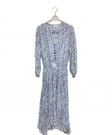 ISABEL MARANT ETOILE（イザベルマランエトワール）の古着「総柄ワンピース」｜ブルー