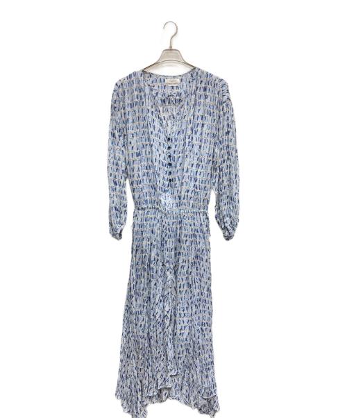 ISABEL MARANT ETOILE（イザベルマランエトワール）ISABEL MARANT ETOILE (イザベルマランエトワール) 総柄ワンピース ブルー サイズ:表示なしの古着・服飾アイテム
