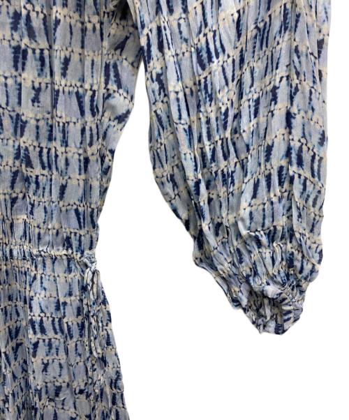 ISABEL MARANT ETOILE（イザベルマランエトワール）ISABEL MARANT ETOILE (イザベルマランエトワール) 総柄ワンピース ブルー サイズ:表示なしの古着・服飾アイテム