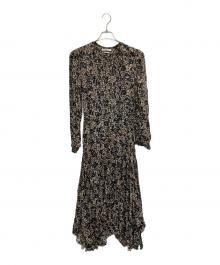 ISABEL MARANT ETOILE（イザベルマランエトワール）の古着「レーヨンフラワープリントワンピース」｜ブラック