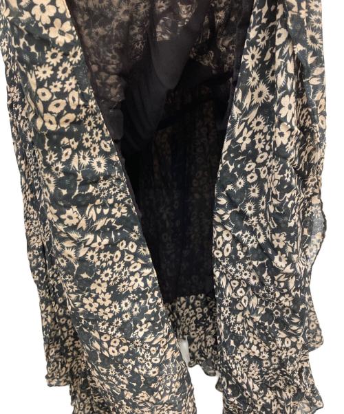 ISABEL MARANT ETOILE（イザベルマランエトワール）ISABEL MARANT ETOILE (イザベルマランエトワール) レーヨンフラワープリントワンピース ブラック サイズ:34の古着・服飾アイテム