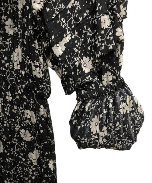 ISABEL MARANT ETOILE（イザベルマランエトワール）ISABEL MARANT ETOILE (イザベルマランエトワール) レーヨンフラワープリントワンピース ブラック サイズ:34の古着・服飾アイテム