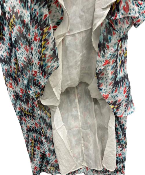 ISABEL MARANT ETOILE（イザベルマランエトワール）ISABEL MARANT ETOILE (イザベルマランエトワール) 総柄ロングワンピース ブルー サイズ:34の古着・服飾アイテム