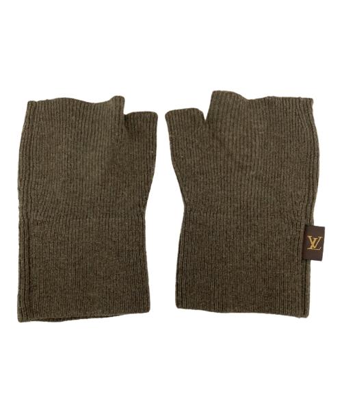 LOUIS VUITTON（ルイ ヴィトン）LOUIS VUITTON (ルイ ヴィトン) カシミア手袋 オリーブの古着・服飾アイテム