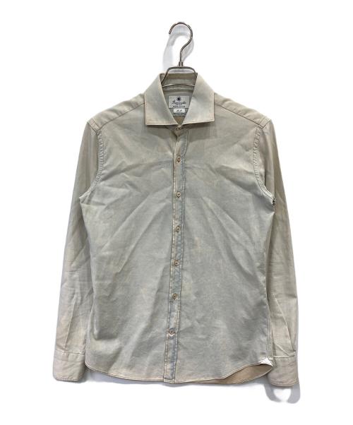 giannetto（ジャンネット）giannetto (ジャンネット) ホリゾンタルカラーシャツ アイボリー サイズ:40の古着・服飾アイテム