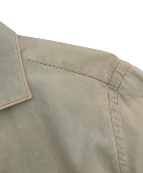giannetto（ジャンネット）giannetto (ジャンネット) ホリゾンタルカラーシャツ アイボリー サイズ:40の古着・服飾アイテム