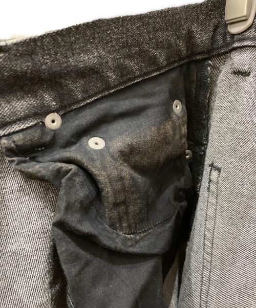 Ameri（アメリ）AMERI (アメリ) PAINT MOTIF PRINT DENIM PANTS ブラック サイズ:26の古着・服飾アイテム