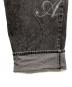 中古・古着 AMERI (アメリ) PAINT MOTIF PRINT DENIM PANTS ブラック サイズ:26：11000円