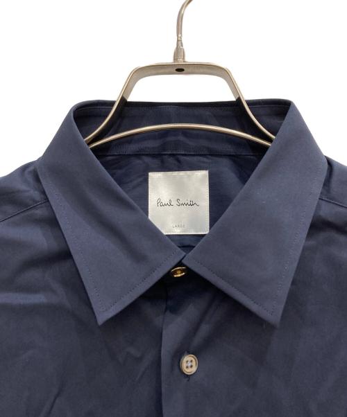 PAUL SMITH（ポールスミス）Paul Smith (ポールスミス) レギュラーカラーシャツ ネイビー サイズ:Ⅼの古着・服飾アイテム