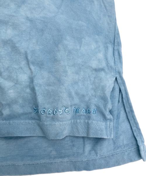 YSTRDY'S TMRRW（イエスタデイズトゥモロウ）YSTRDY'S TMRRW (イエスタデイズトゥモロウ) ICE DYED BAGGY TEE LS ブルー サイズ:Lの古着・服飾アイテム