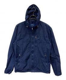 POLO RALPH LAUREN（ポロ・ラルフローレン）の古着「フーデッドナイロンジャケット」｜ネイビー