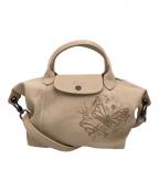 LONGCHAMPロンシャン）の古着「PLIAGE CUIR TATOO」｜アイボリー