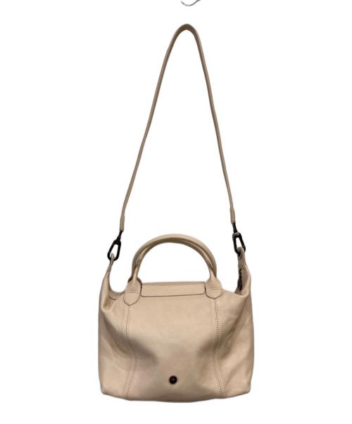 LONGCHAMP（ロンシャン）LONGCHAMP (ロンシャン) PLIAGE CUIR TATOO アイボリーの古着・服飾アイテム