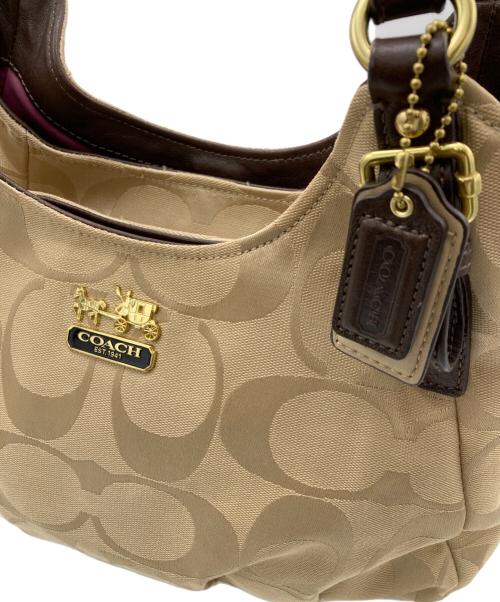 COACH（コーチ）COACH (コーチ) ホーボーバック ベージュの古着・服飾アイテム