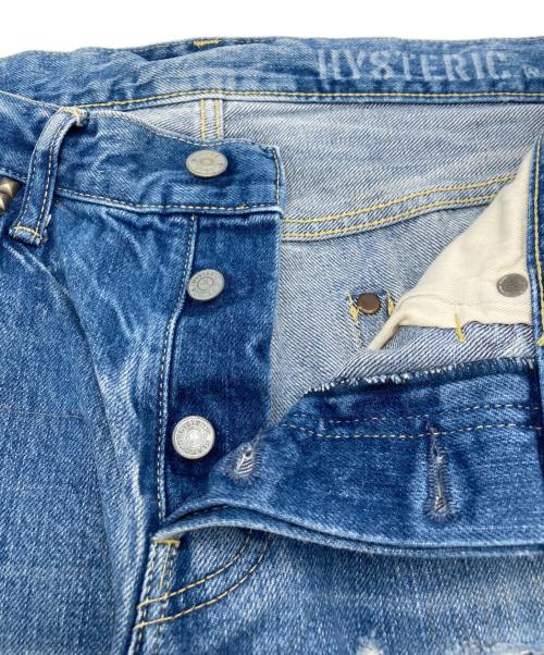 Hysteric Glamour（ヒステリックグラマー）Hysteric Glamour (ヒステリックグラマー) スタッズデニムパンツ インディゴ サイズ:W32の古着・服飾アイテム