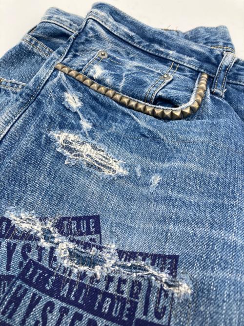 Hysteric Glamour（ヒステリックグラマー）Hysteric Glamour (ヒステリックグラマー) スタッズデニムパンツ インディゴ サイズ:W32の古着・服飾アイテム