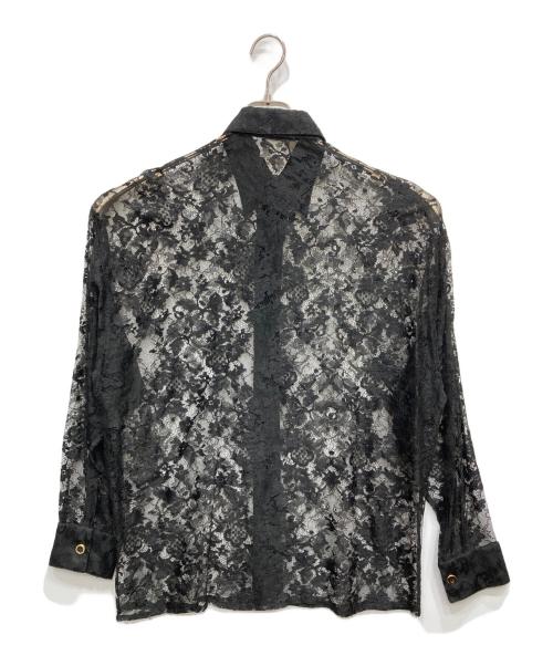 Istante（イスタンテ）Istante (イスタンテ) レースシャツ ブラック サイズ:表示なしの古着・服飾アイテム