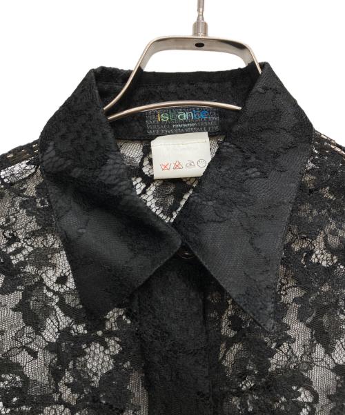 Istante（イスタンテ）Istante (イスタンテ) レースシャツ ブラック サイズ:表示なしの古着・服飾アイテム