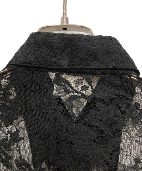 Istante（イスタンテ）Istante (イスタンテ) レースシャツ ブラック サイズ:表示なしの古着・服飾アイテム