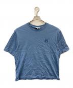 maison kitsuneメゾンキツネ）の古着「BOLD FOX HEAD PATCH OVERSIZE TEE SHIRT」｜ブルー