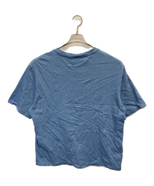 maison kitsune（メゾンキツネ）MAISON KITSUNE (メゾンキツネ) BOLD FOX HEAD PATCH OVERSIZE TEE SHIRT ブルー サイズ:Lの古着・服飾アイテム