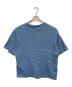 MAISON KITSUNE (メゾンキツネ) BOLD FOX HEAD PATCH OVERSIZE TEE SHIRT ブルー サイズ:L：8000円