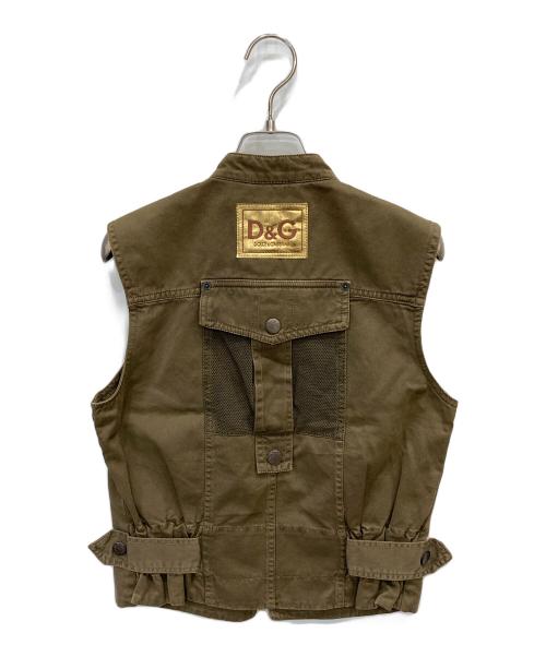 DOLCE & GABBANA（ドルチェ＆ガッバーナ）DOLCE & GABBANA (ドルチェ＆ガッバーナ) ミリタリーベスト カーキ サイズ:XSの古着・服飾アイテム