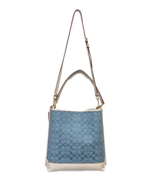 COACH（コーチ）COACH (コーチ) モリーバケットバック ブルーの古着・服飾アイテム