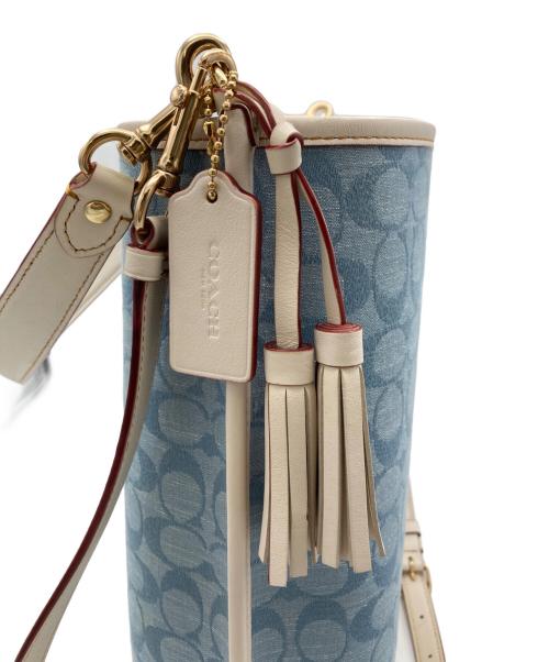 COACH（コーチ）COACH (コーチ) モリーバケットバック ブルーの古着・服飾アイテム
