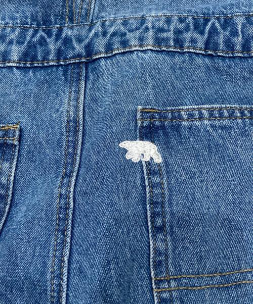 L'ours Polaire et Bleu（ルスポレール＆ブリュ）L'ours Polaire et Bleu (ルスポレール＆ブリュ) ペインター仕様デニムサロペット ブルー サイズ:FREEの古着・服飾アイテム