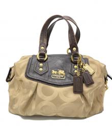 COACH（コーチ）の古着「Ashleyサッチェルバッグ」｜ベージュ