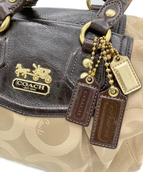 COACH（コーチ）COACH (コーチ) Ashleyサッチェルバッグ ベージュの古着・服飾アイテム