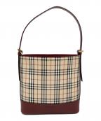 BURBERRYバーバリー）の古着「ノバチェックワンショルダーバッグ」｜ベージュ
