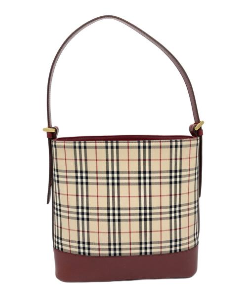 BURBERRY（バーバリー）BURBERRY (バーバリー) ノバチェックワンショルダーバッグ ベージュの古着・服飾アイテム