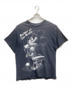 DISNEYディズニー）の古着「ミッキープリントTシャツ」｜ブラック