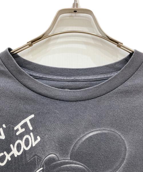 DISNEY（ディズニー）Disney (ディズニー) ミッキープリントTシャツ ブラック サイズ:XLの古着・服飾アイテム