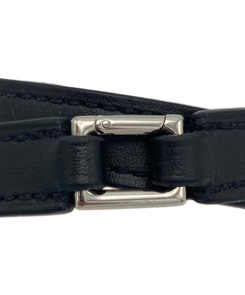 HERMES（エルメス）HERMES (エルメス) リヴァル ドゥブルトゥールブレスレット ブラックの古着・服飾アイテム