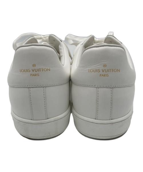 LOUIS VUITTON（ルイ ヴィトン）LOUIS VUITTON (ルイ ヴィトン) モノグラム ルクセンブルク クリア コンビレザースニ－カー ホワイト サイズ:27cmの古着・服飾アイテム