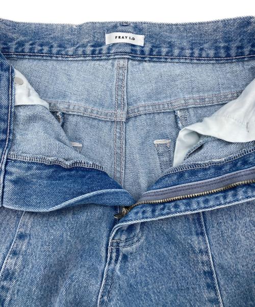 FRAY ID（フレイ アイディー）FRAY ID (フレイ アイディー) カットアウトバレルデニムパンツ ブルー サイズ:FREEの古着・服飾アイテム