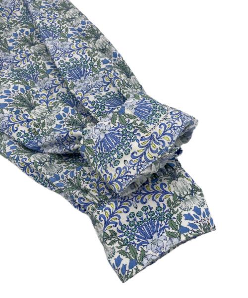MACKINTOSH LONDON（マッキントッシュ ロンドン）MACKINTOSH LONDON (マッキントッシュ ロンドン) バイブリーフラワーブラウス ブルー サイズ:Mの古着・服飾アイテム