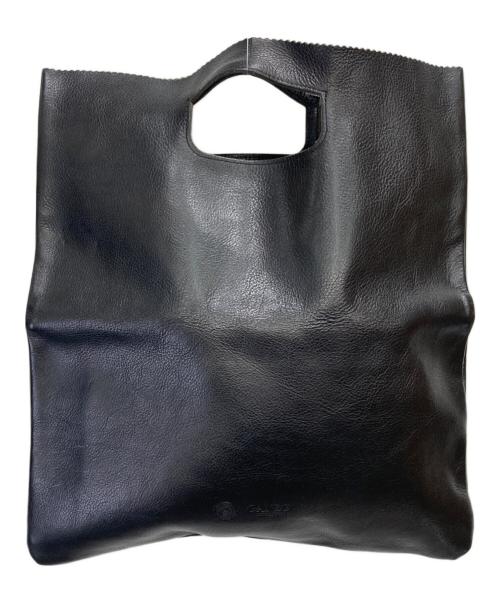 GANZO（ガンゾ）GANZO (ガンゾ) レザークラッチバッグ ブラックの古着・服飾アイテム