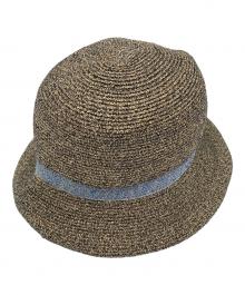 Yohji Yamamoto pour homme（ヨウジヤマモト プールオム）の古着「ブルーライン リネンハット」｜ベージュ