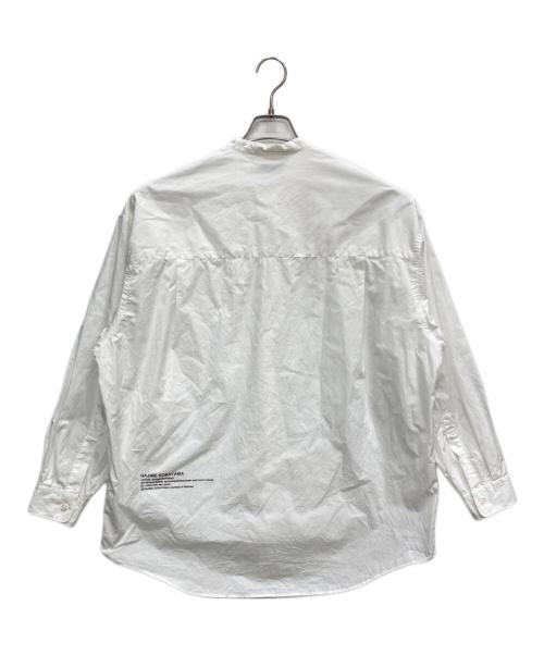 Graphpaper（グラフペーパー）Graphpaper (グラフペーパー) Broad Oversized L/S Band Collar Shirt ホワイト サイズ:FREEの古着・服飾アイテム