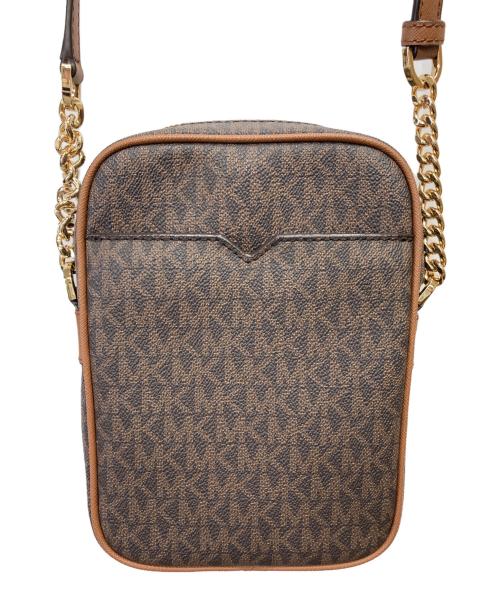 MICHAEL KORS（マイケル・コース）MICHAEL KORS (マイケル・コース) シグネチャーショルダーバッグ ブラウンの古着・服飾アイテム