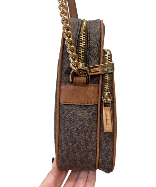MICHAEL KORS（マイケル・コース）MICHAEL KORS (マイケル・コース) シグネチャーショルダーバッグ ブラウンの古着・服飾アイテム