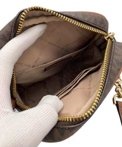 MICHAEL KORS（マイケル・コース）MICHAEL KORS (マイケル・コース) シグネチャーショルダーバッグ ブラウンの古着・服飾アイテム