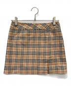 Burberry'sバーバリー）の古着「ミニスカート」｜ベージュ